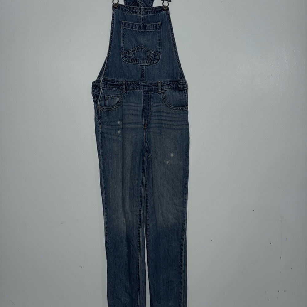 GAP Kids Girls Denim Overalls Size XL 12 Light Wash 100% Cotton